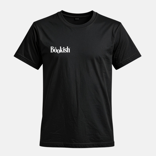 Be Bookish Basic T-Shirt Schwarz – nachhaltiges, minimalistisches Shirt für Buchliebhaber, fair produziert und bequem.