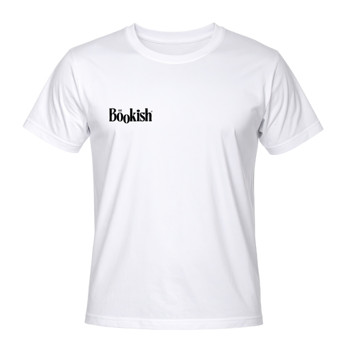 Be Bookish® Basic T-Shirt in Weiß – minimalistisch und fair produziert, ideal für Buchliebhaber.
